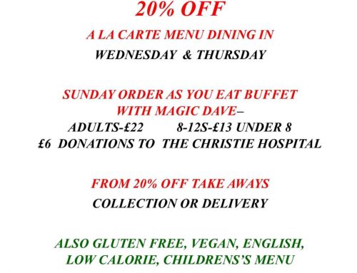MID WEEK OFFER WEDS/THURS