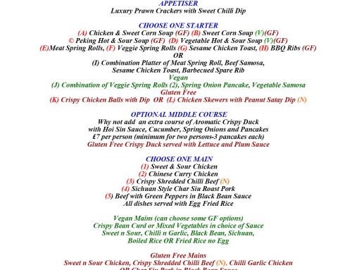 CHRISTMAS MENUS